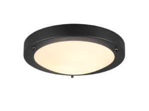 Plafondlamp Sloonis Mat Zwart Ø31,5 cm - Set van 3