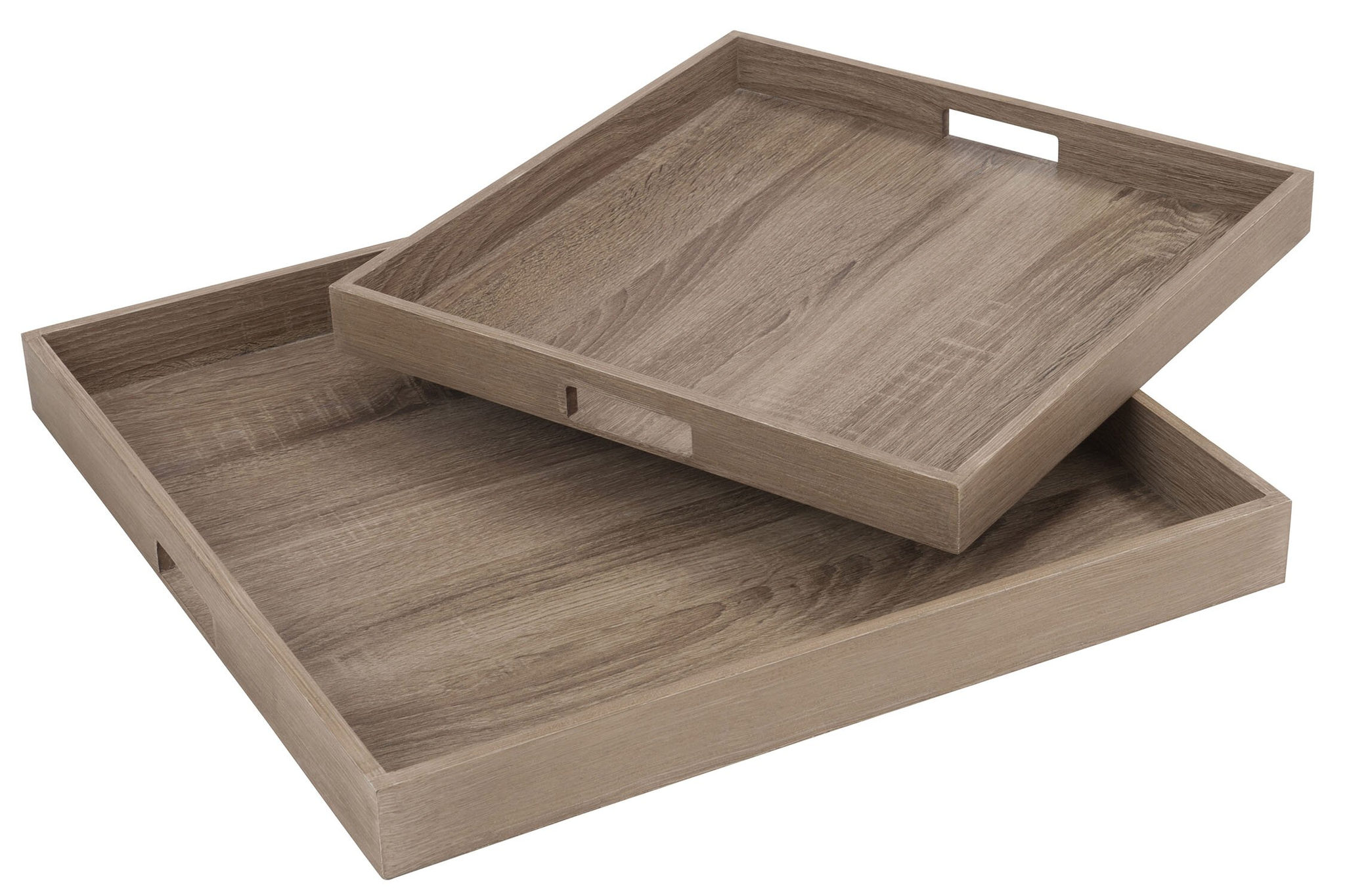 Dienblad York MDF Naturel - Set van 2