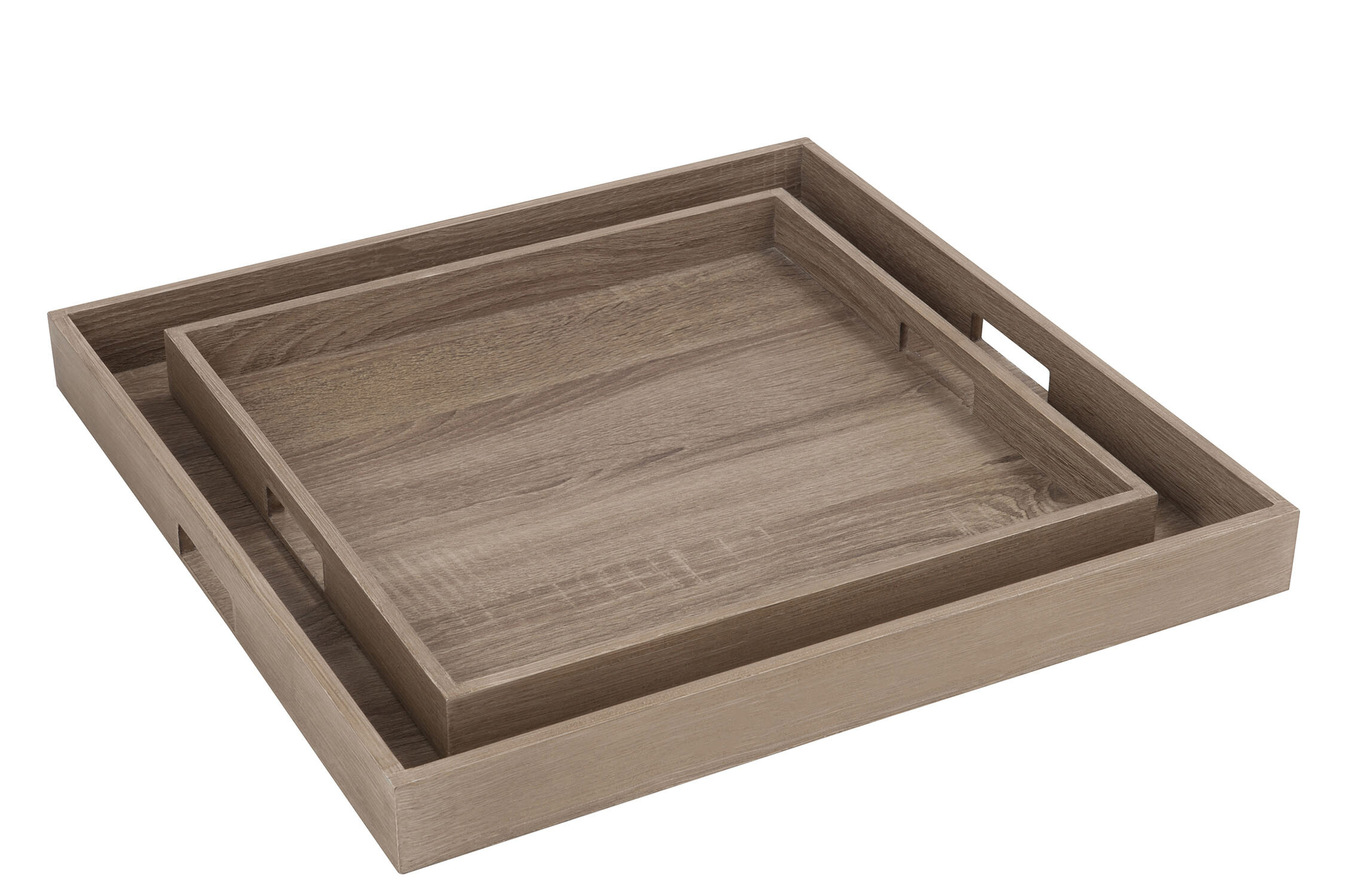 Dienblad York MDF Naturel - Set van 2 - Afbeelding 2