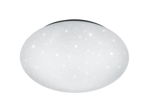 Plafondlamp Maarril wit Ø37 cm met sterrendecor en geïntegreerde LED voor helder licht
