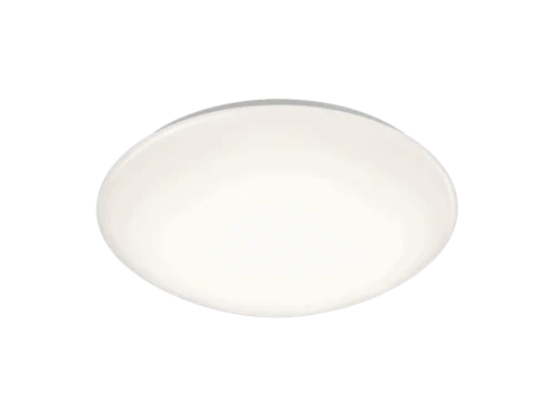 Vaummil witte plafondlamp Ø37 cm, strakke moderne LED-lamp met ronde vorm en warm licht