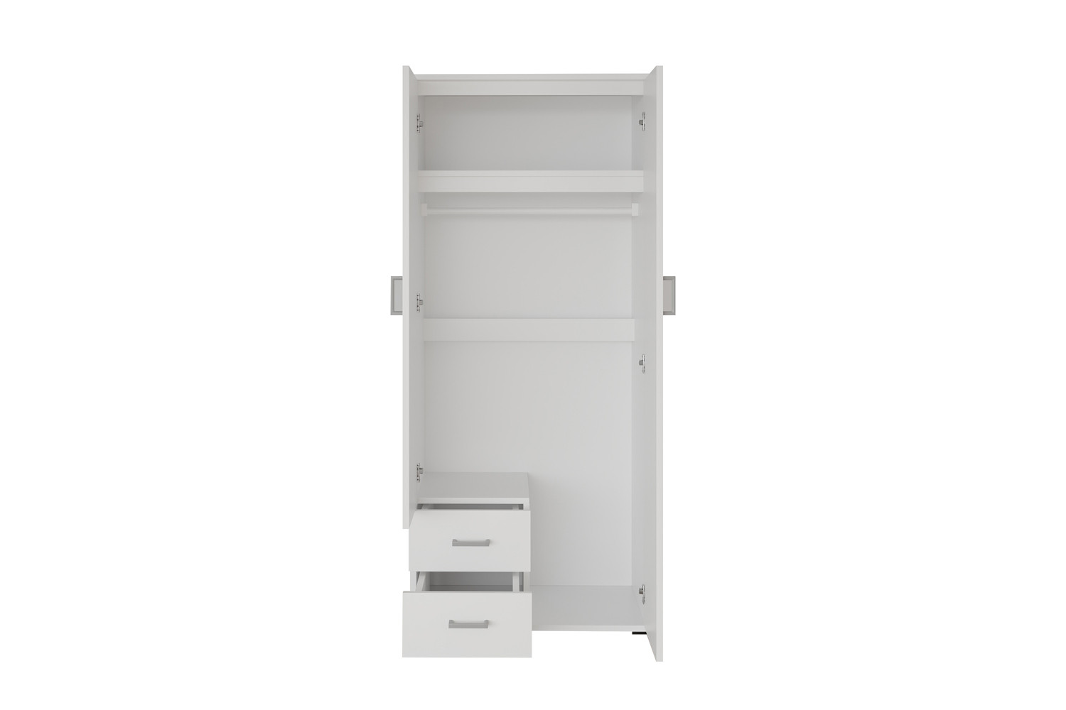 Kledingkast Gaammora Wit 80 cm - Afbeelding 7