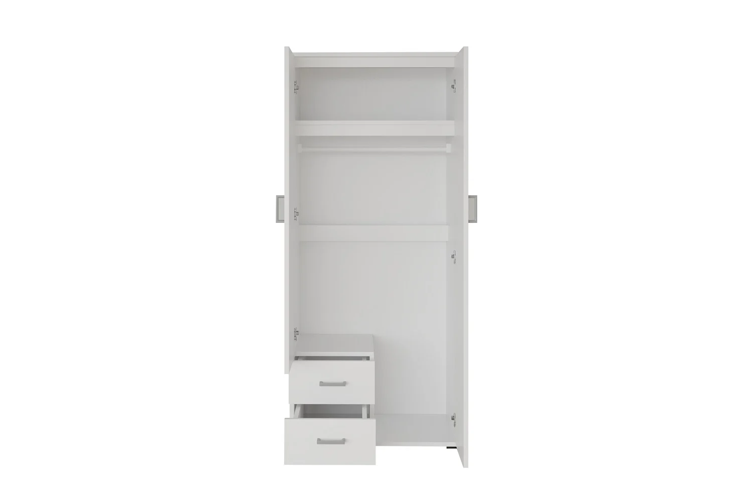 Kledingkast Gaammora Wit 80 cm - Afbeelding 7
