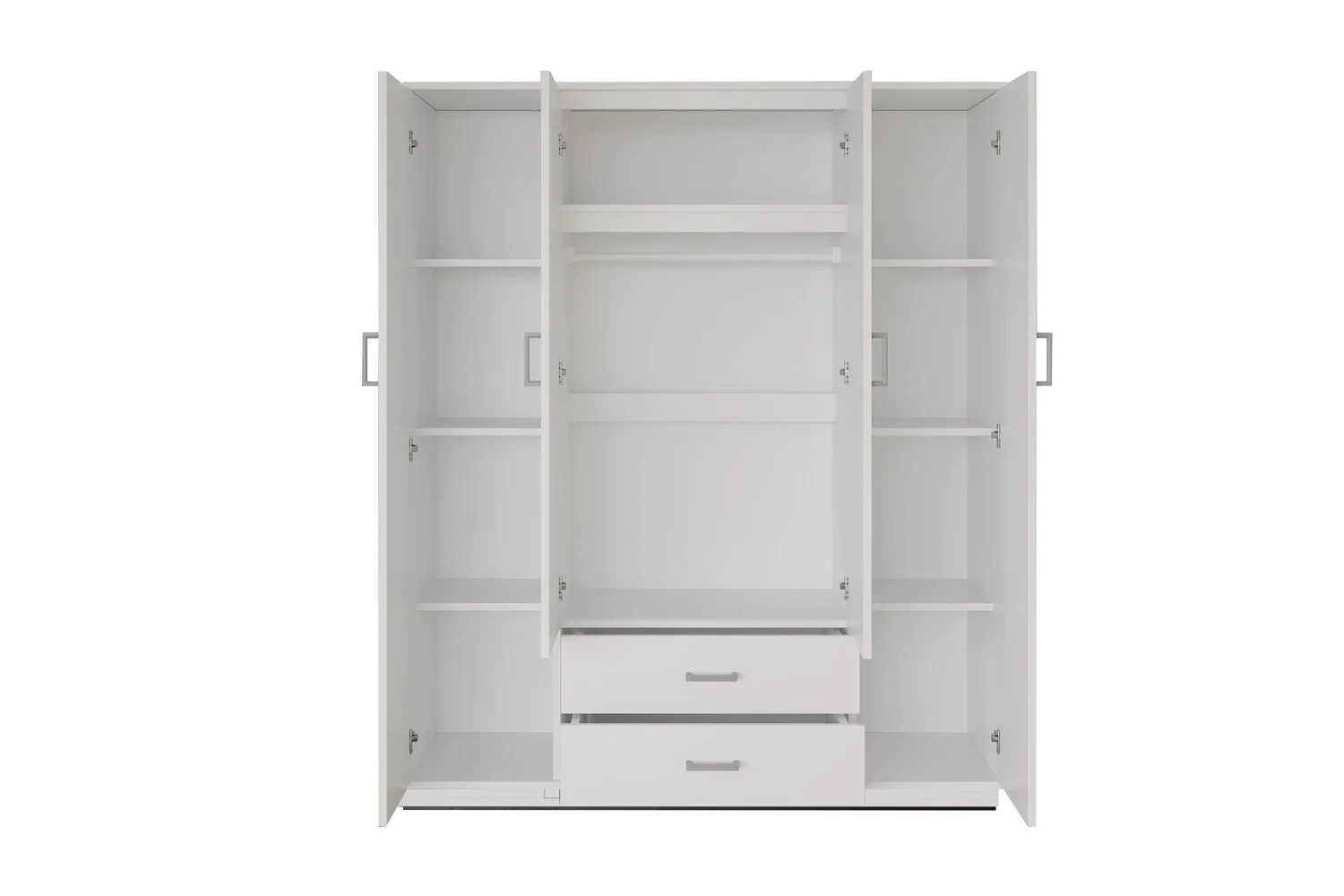 Kledingkast Raumon Wit 160 cm - Afbeelding 5
