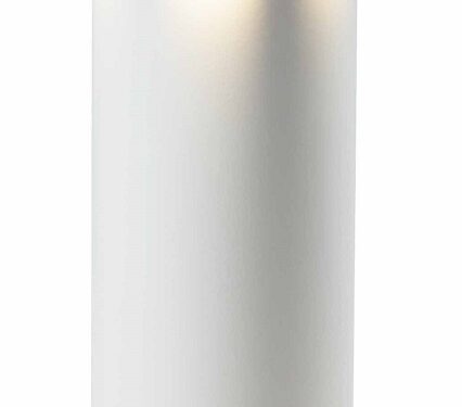 Lamp Zalvos Rood, oplaadbare LED-tafellamp met warmwit licht en aluminium behuizing in rood-wit
