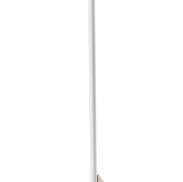 Buitenlamp Tauve Wit, draadloos met accu, witte staande lamp met kap en ronde voet voor terras of tuin