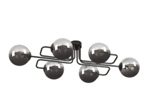 Plafondlamp Leirnes Zwart Ø14 cm