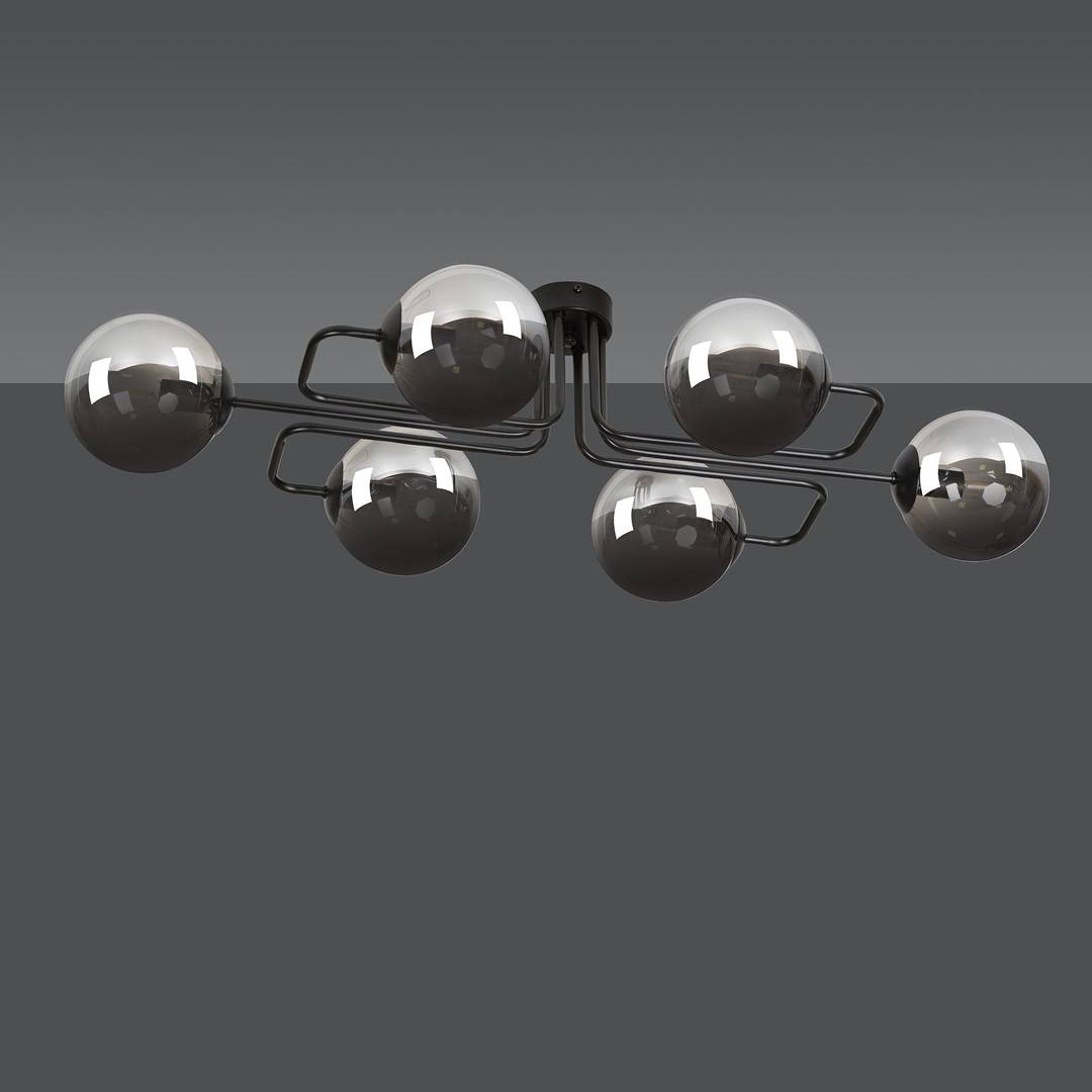 Plafondlamp Leirnes Zwart Ø14 cm - Afbeelding 2