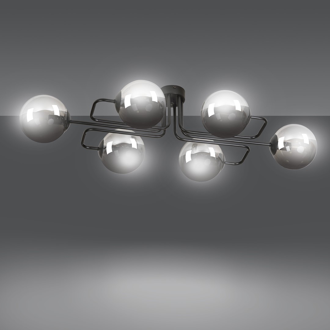 Plafondlamp Leirnes Zwart Ø14 cm - Afbeelding 3