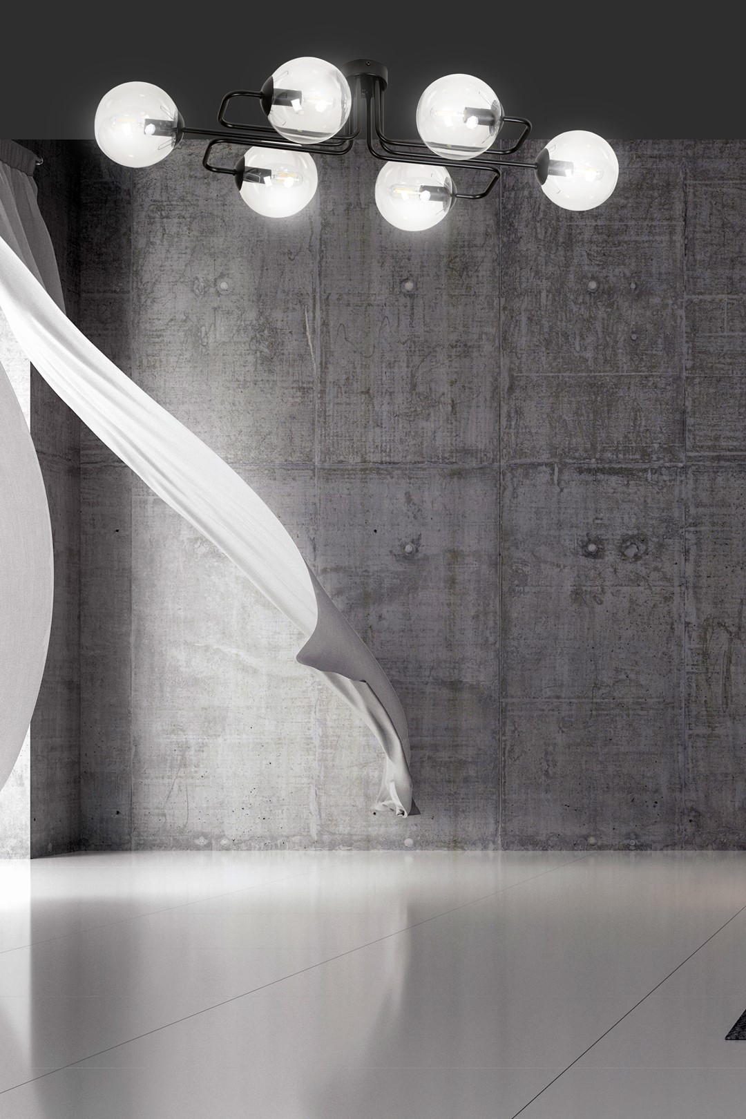 Plafondlamp Stessi Zwart Ø14 cm - Afbeelding 4