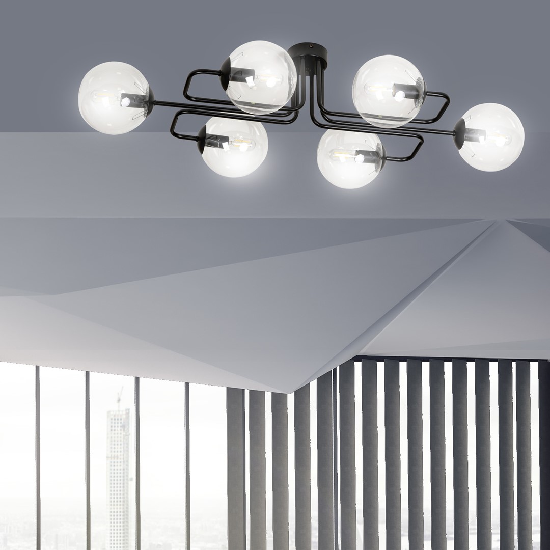 Plafondlamp Stessi Zwart Ø14 cm - Afbeelding 7
