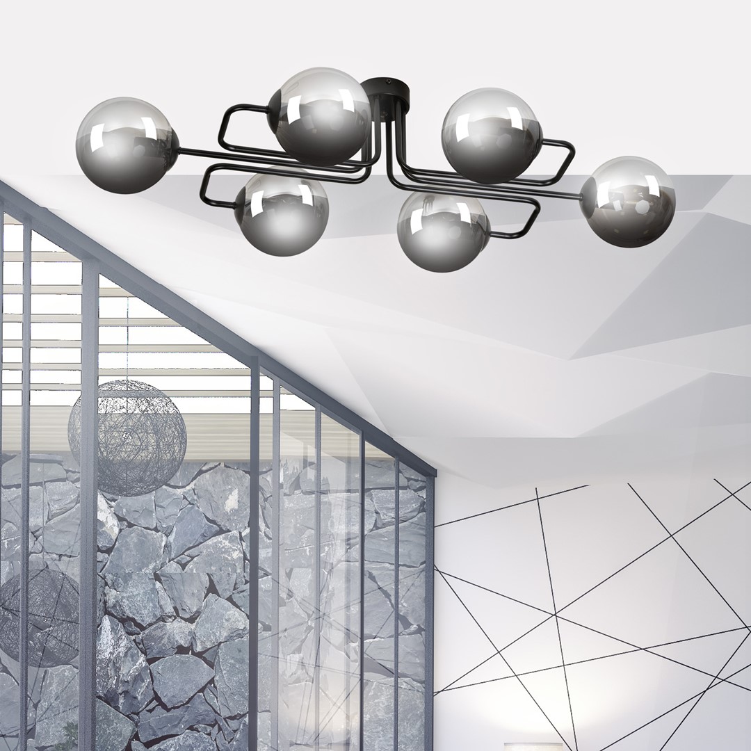 Plafondlamp Leirnes Zwart Ø14 cm - Afbeelding 7