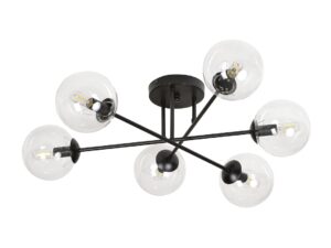 Plafondlamp Nusen Zwart Ø14 cm