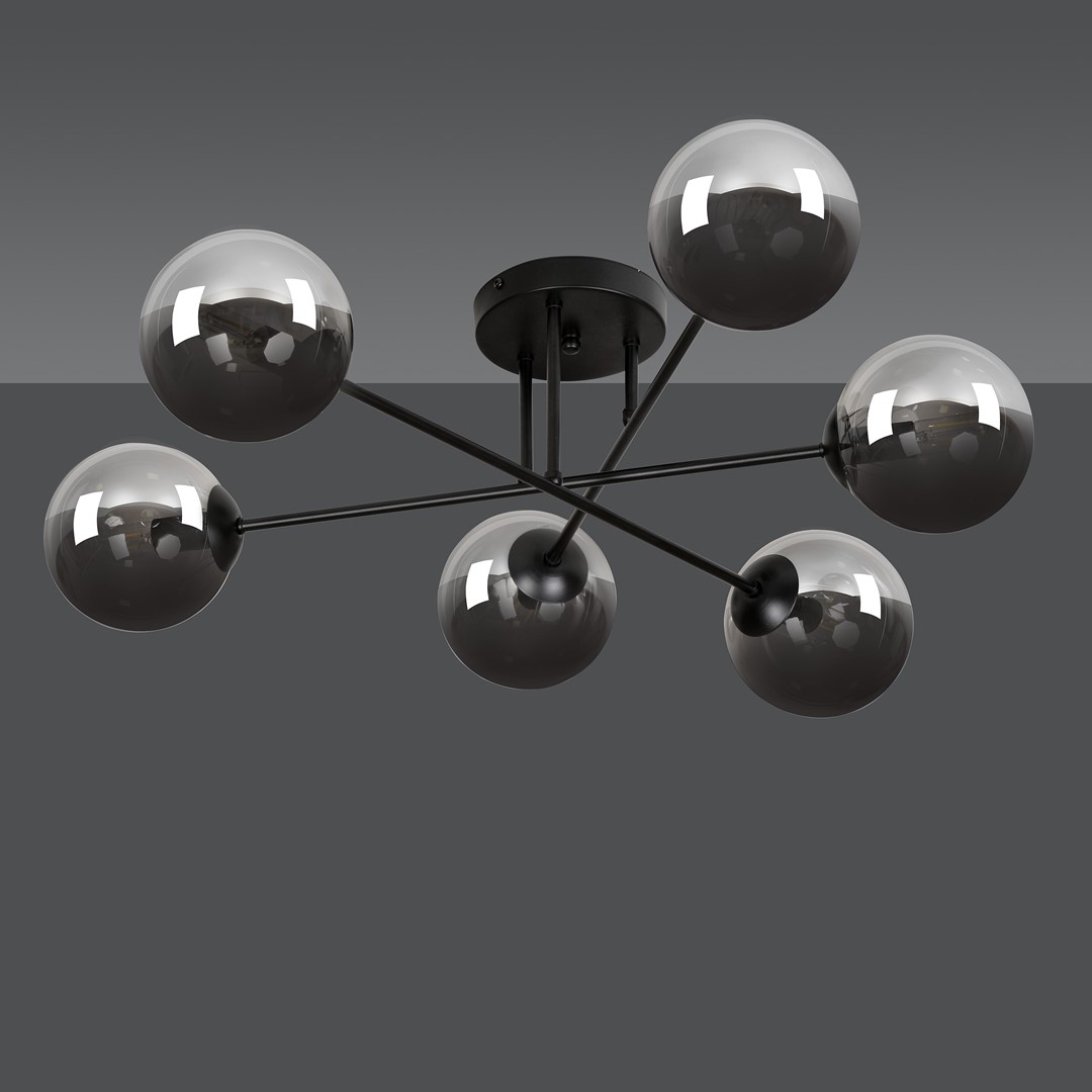 Plafondlamp Heinnar Zwart Ø14 cm - Afbeelding 2