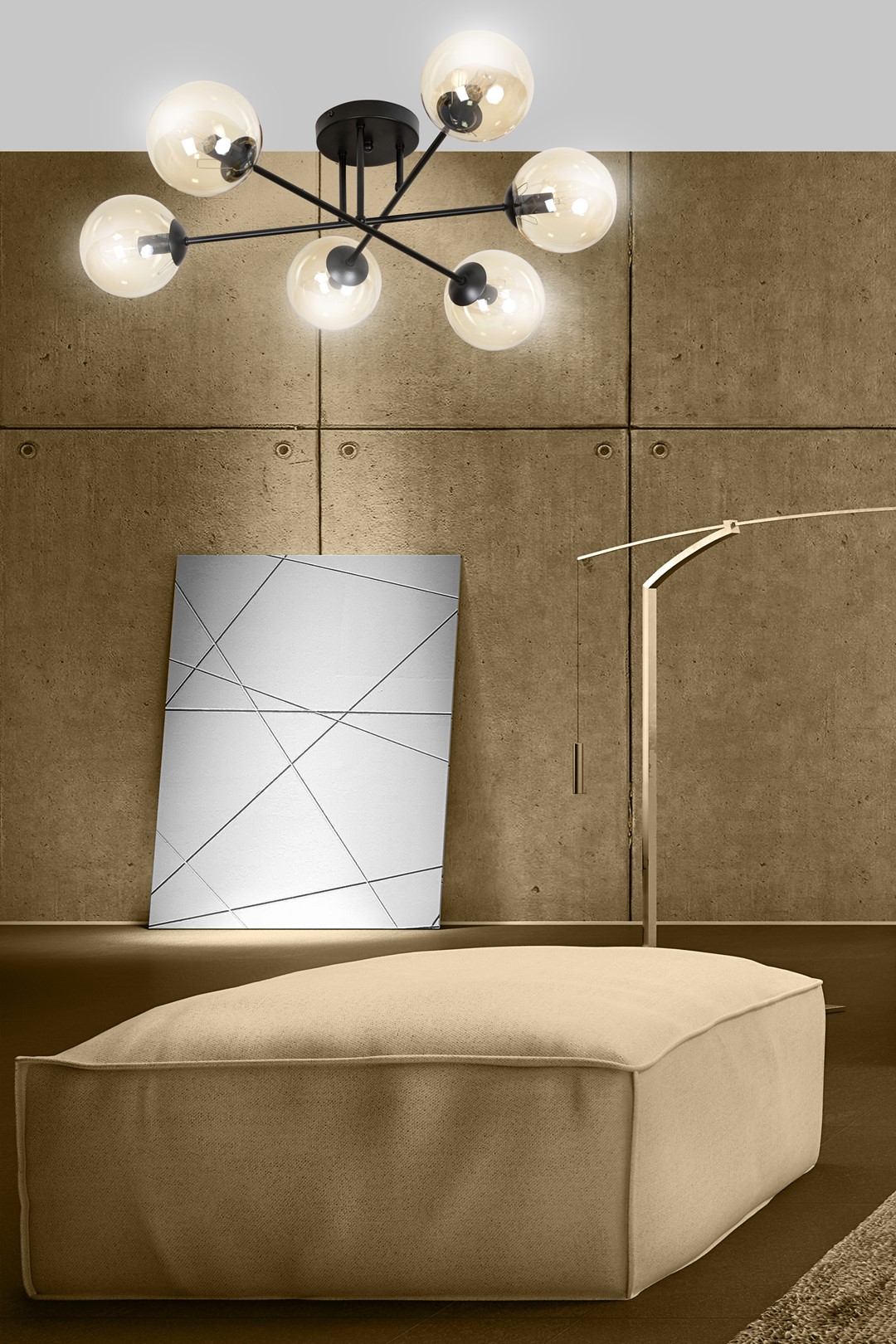Plafondlamp Lievaro Zwart Ø14 cm - Afbeelding 6