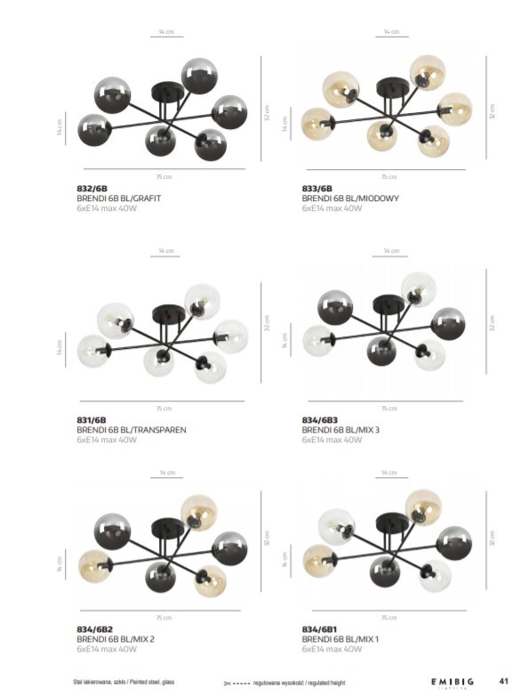 Plafondlamp Nusen Zwart Ø14 cm - Afbeelding 9