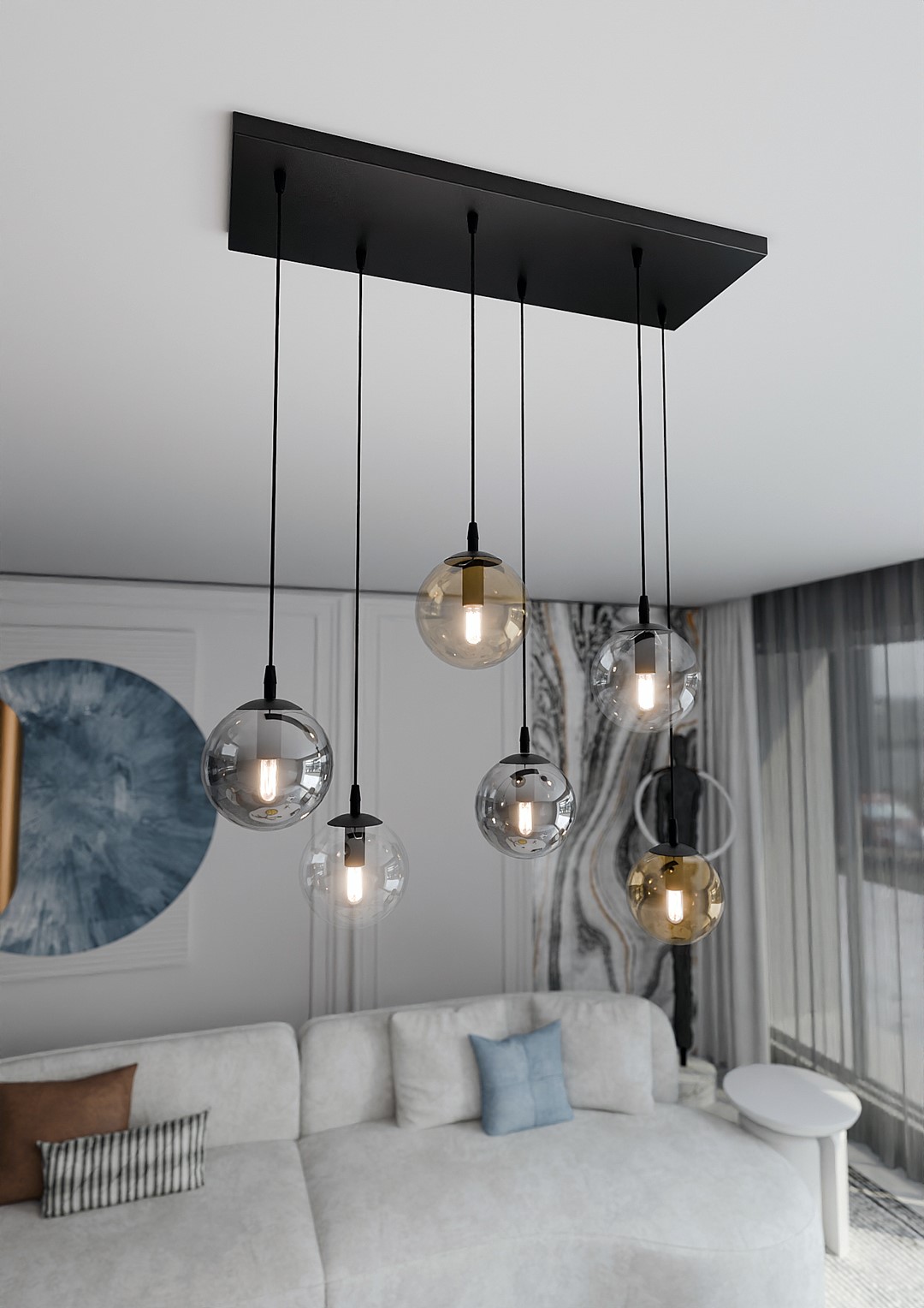 Hanglamp Baammena Zwart Ø14 cm - Afbeelding 4