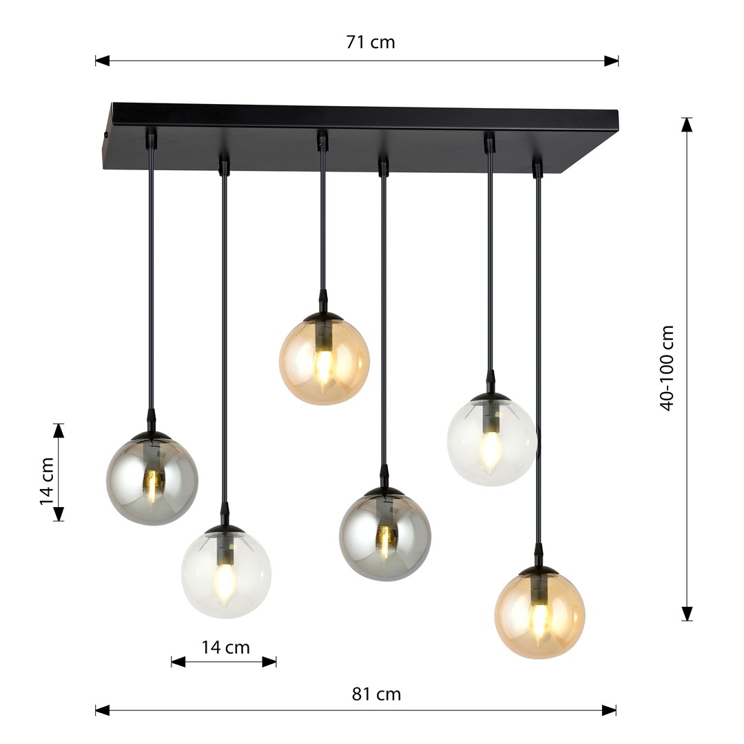 Hanglamp Baammena Zwart Ø14 cm - Afbeelding 7