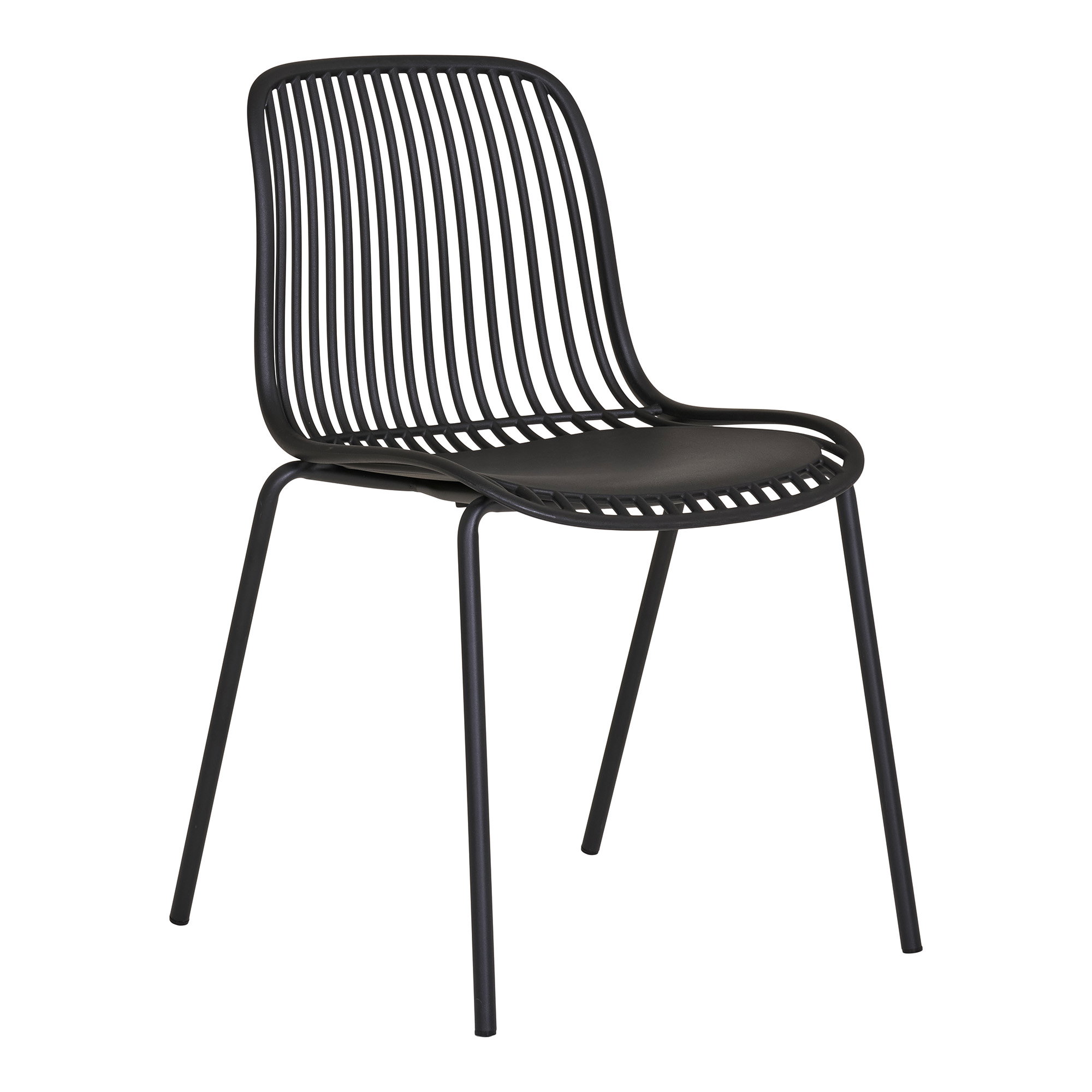 Eetkamerstoel Santorini Zwart - Set van 4