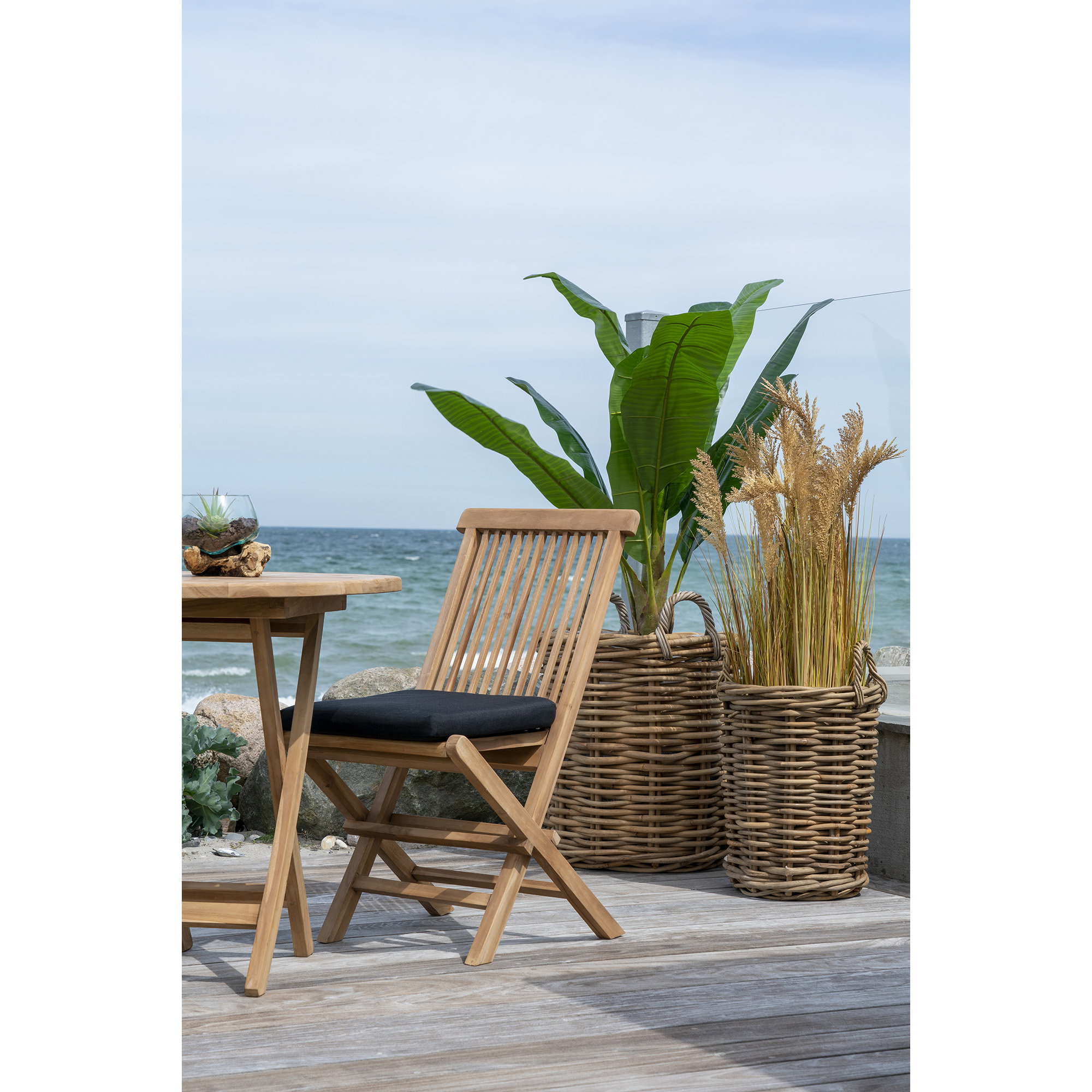 Eetkamerstoel Jornella Teak Naturel - Set van 2 - Afbeelding 8