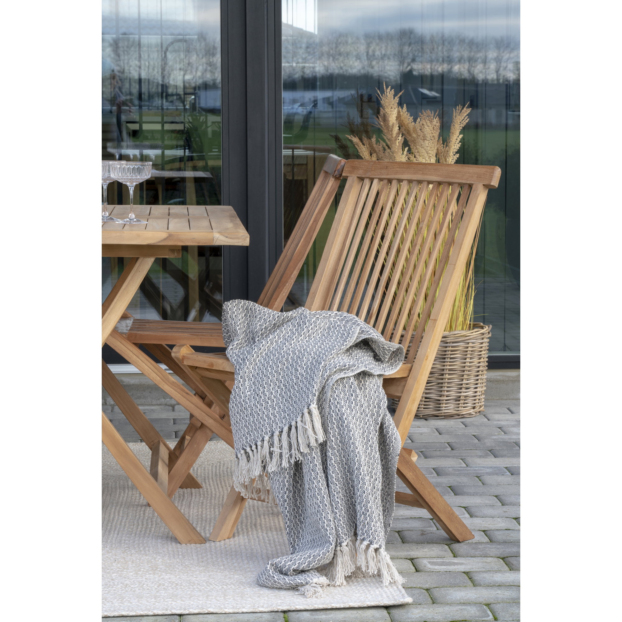 Eetkamerstoel Jornella Teak Naturel - Set van 2 - Afbeelding 10