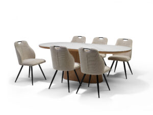 Eetkamertafel Kubesta Steen 220x100 cm