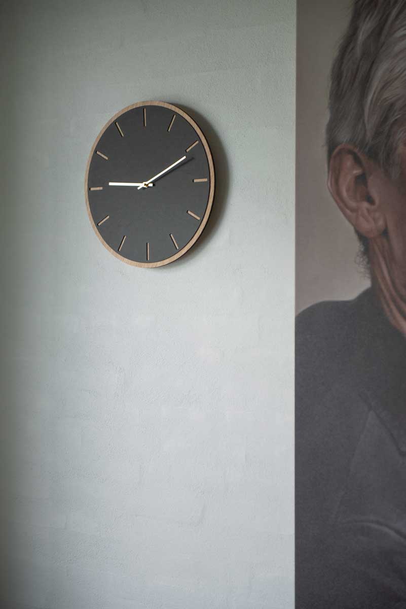 Wandklok Hiensang Zilver - Afbeelding 2