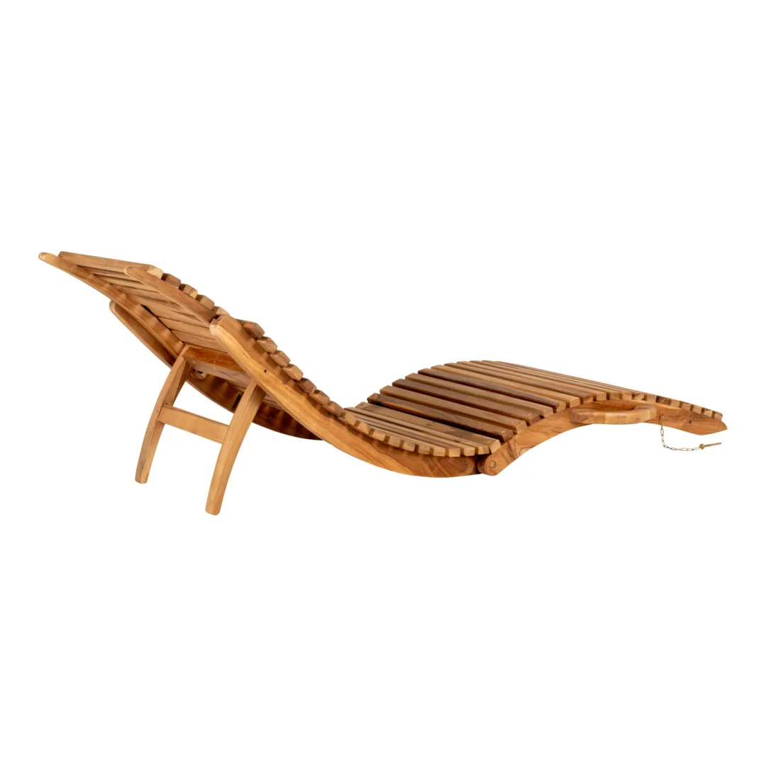 Ligstoel Lanzarote Teak Naturel - Afbeelding 4
