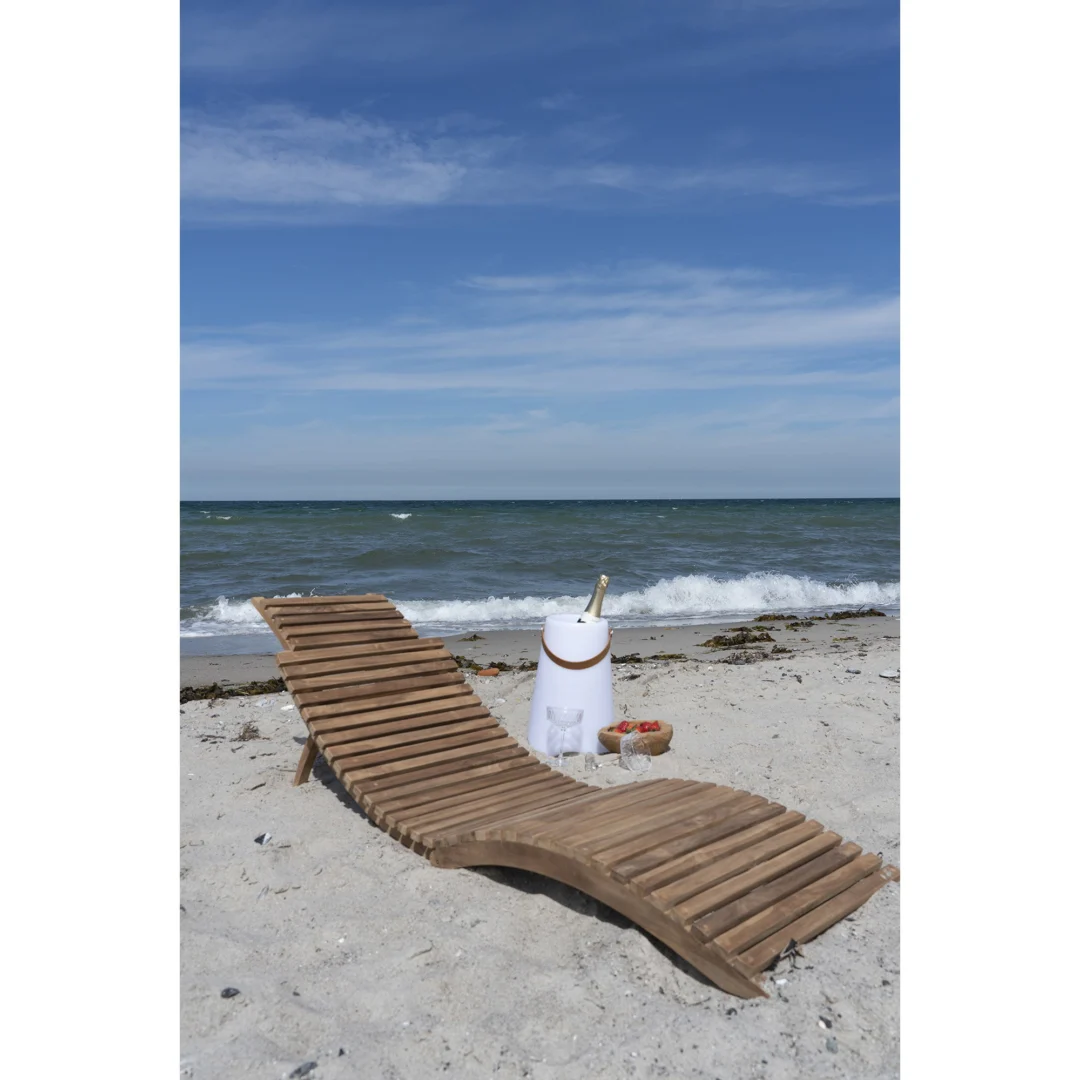 Ligstoel Lanzarote Teak Naturel - Afbeelding 8