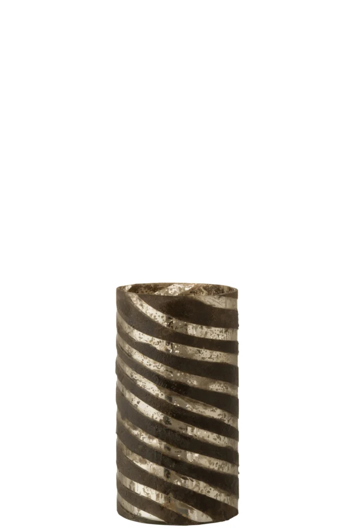 Vaas Seimora Glas Zilver H28 cm - Afbeelding 4