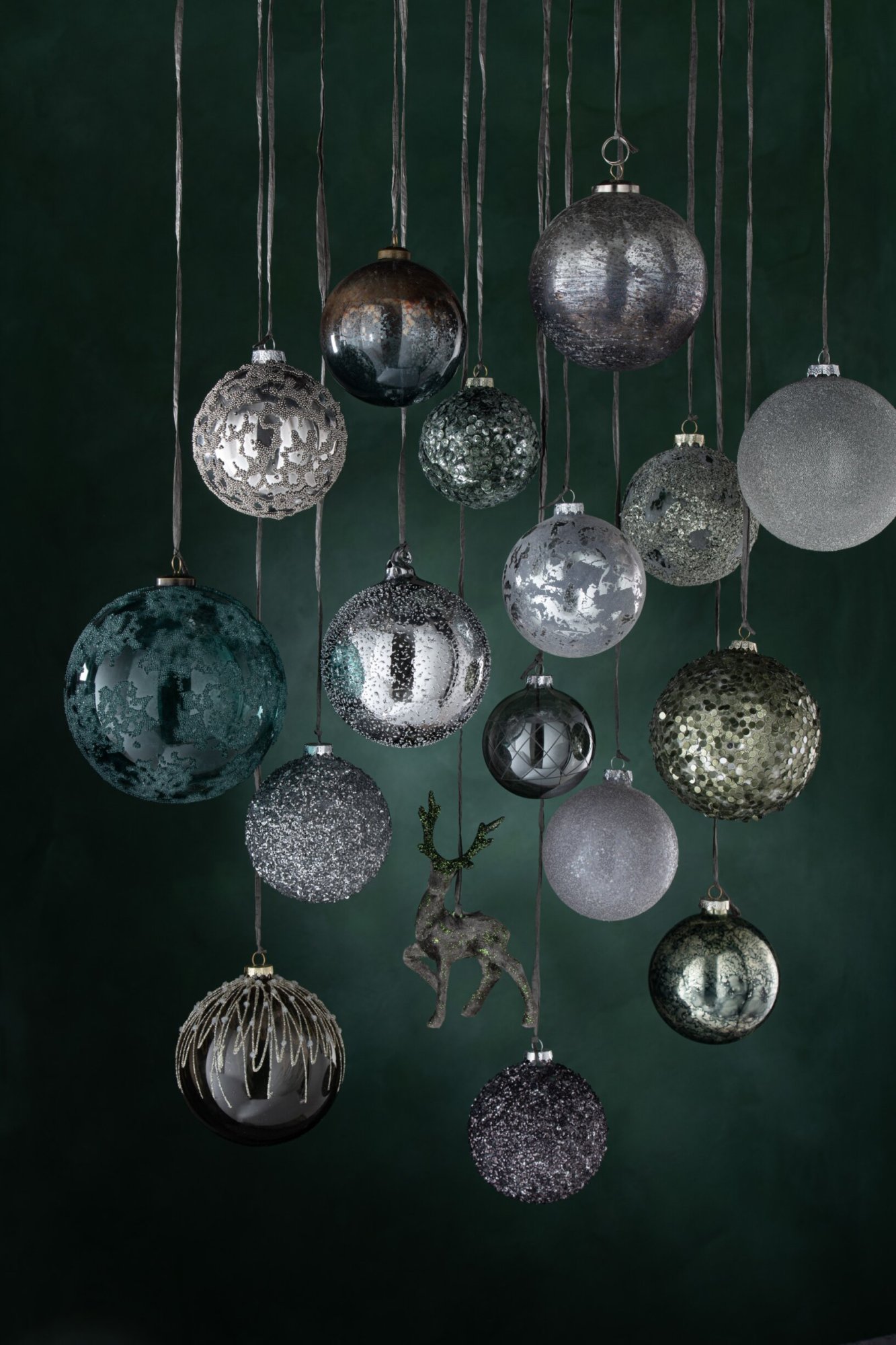 Opbergdoos Durrello Glas Grijs