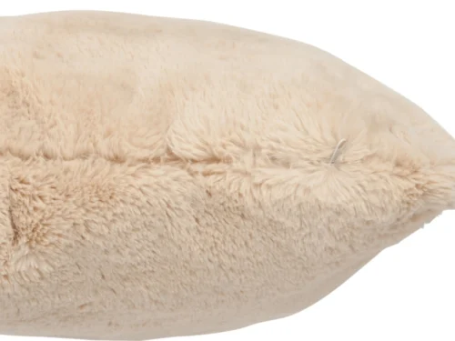 Kussen Fleinero beige 45 x 45 cm met zachte, fluffy structuur en luxe uitstraling
