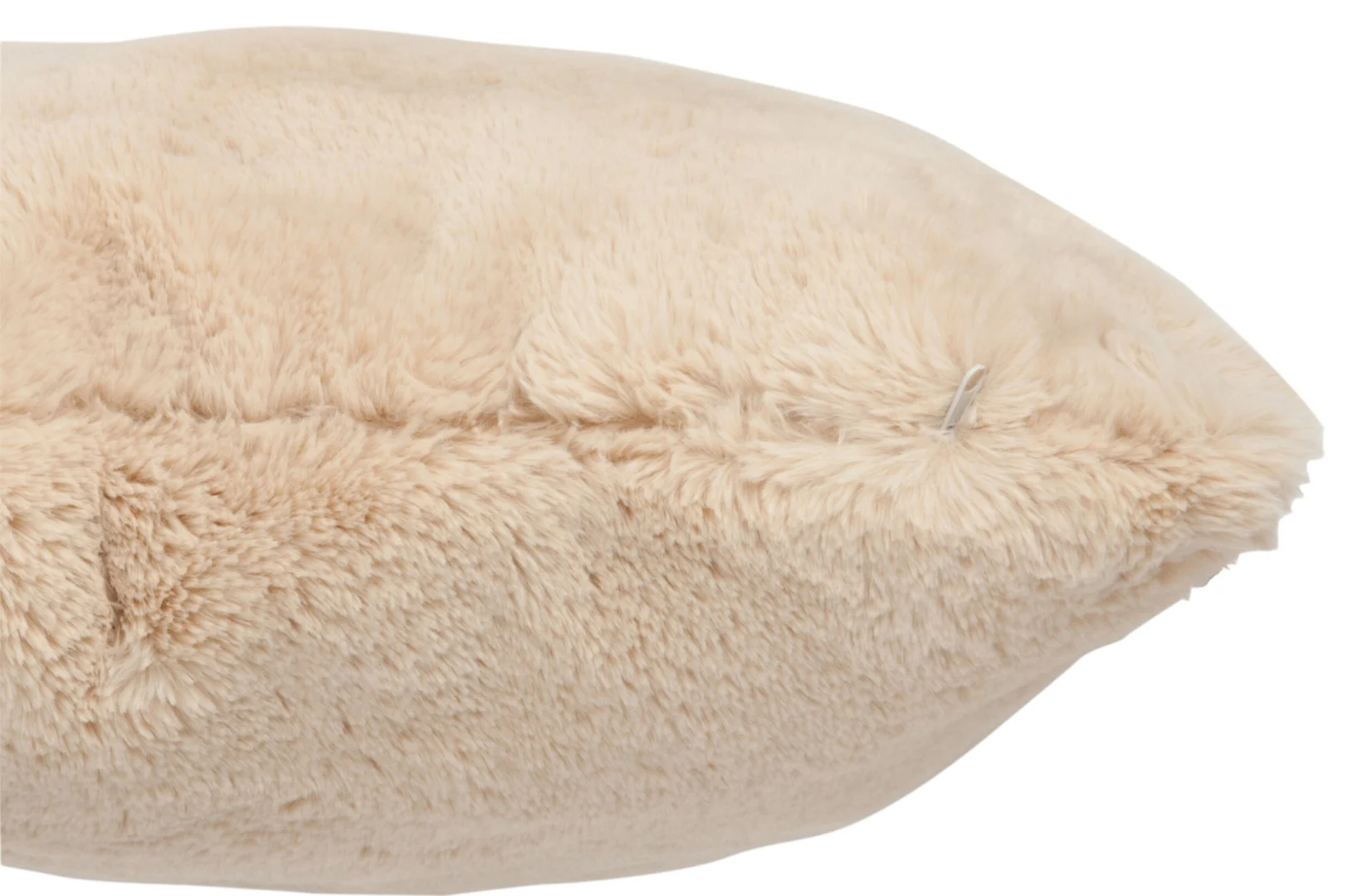 Kussen Fleinero beige 45 x 45 cm met zachte, fluffy structuur en luxe uitstraling