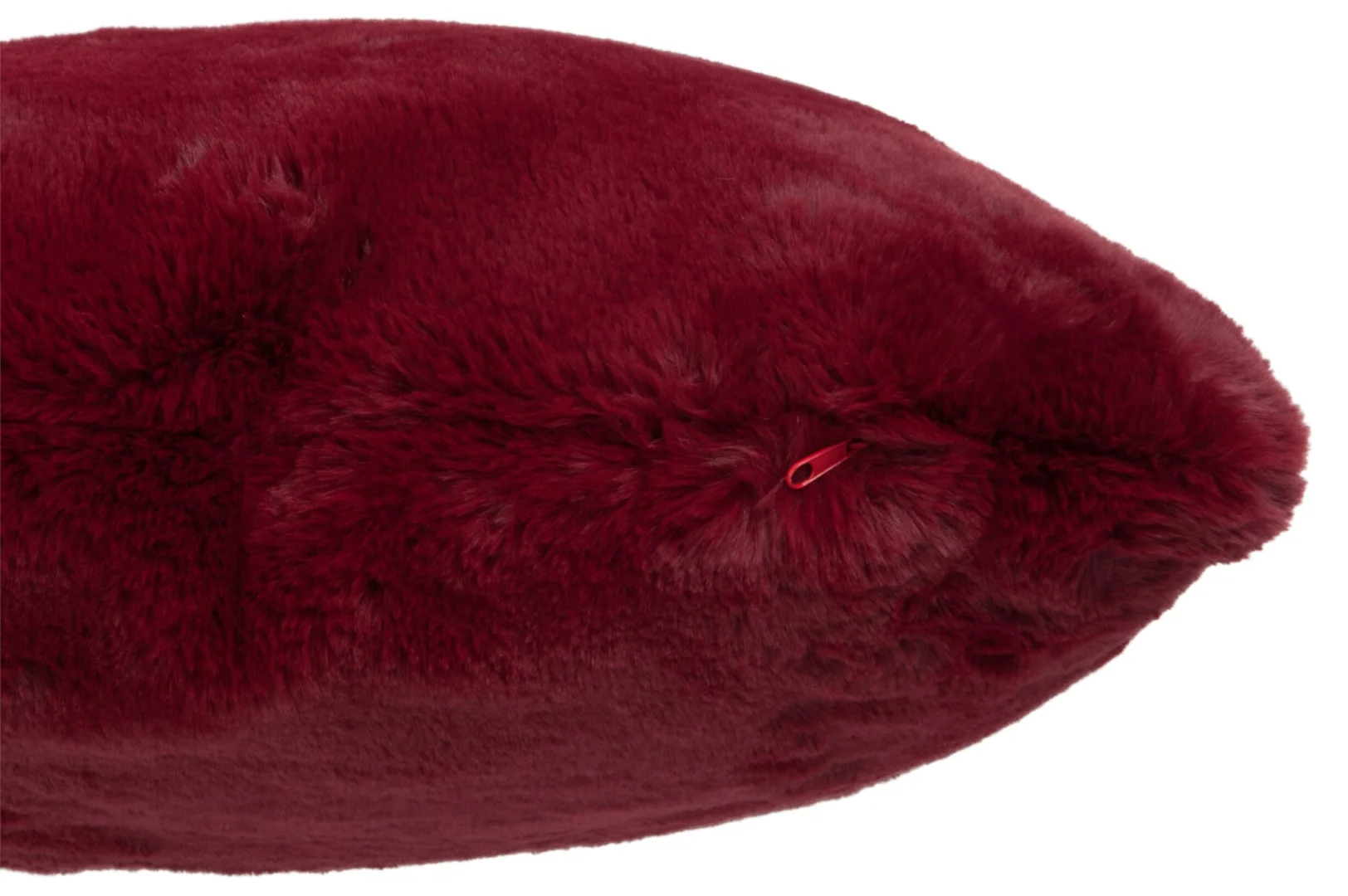 Rood Koonsena sierkussen 45x45 cm van zacht polyester, vierkant en fluffy voor extra sfeer in de zithoek