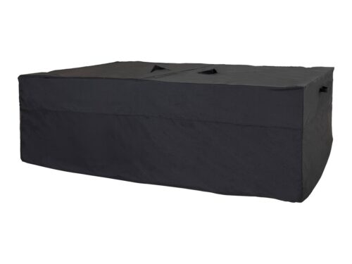 Zwarte Stunoro bankstelhoes van polyester, stevige beschermhoes voor lounge- en sofaset