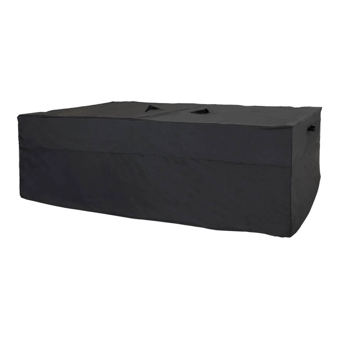 Zwarte Stunoro bankstelhoes van polyester, stevige beschermhoes voor lounge- en sofaset