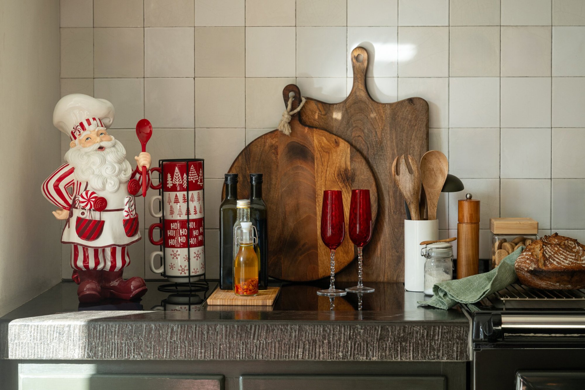 Serveerplank Skierri Mangohout Bruin - Afbeelding 3