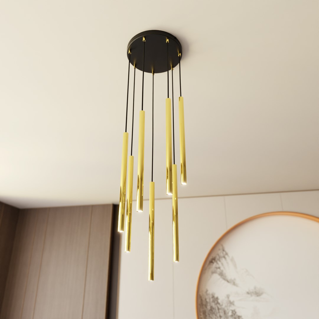 Hanglamp Taurna Zwart Ø2 cm - Afbeelding 5