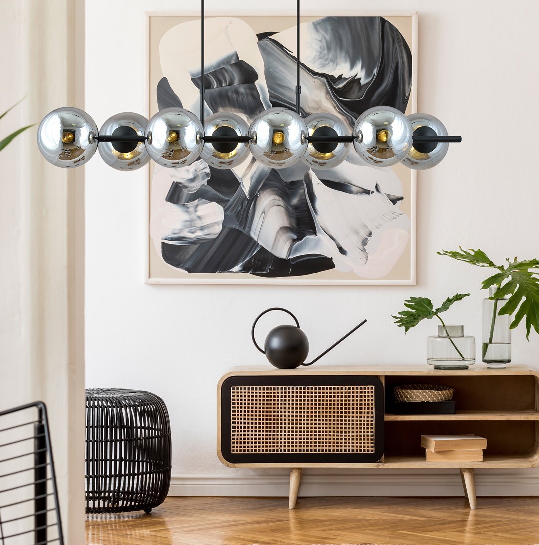 Hanglamp Fiebone Zwart Ø14 cm - Afbeelding 2