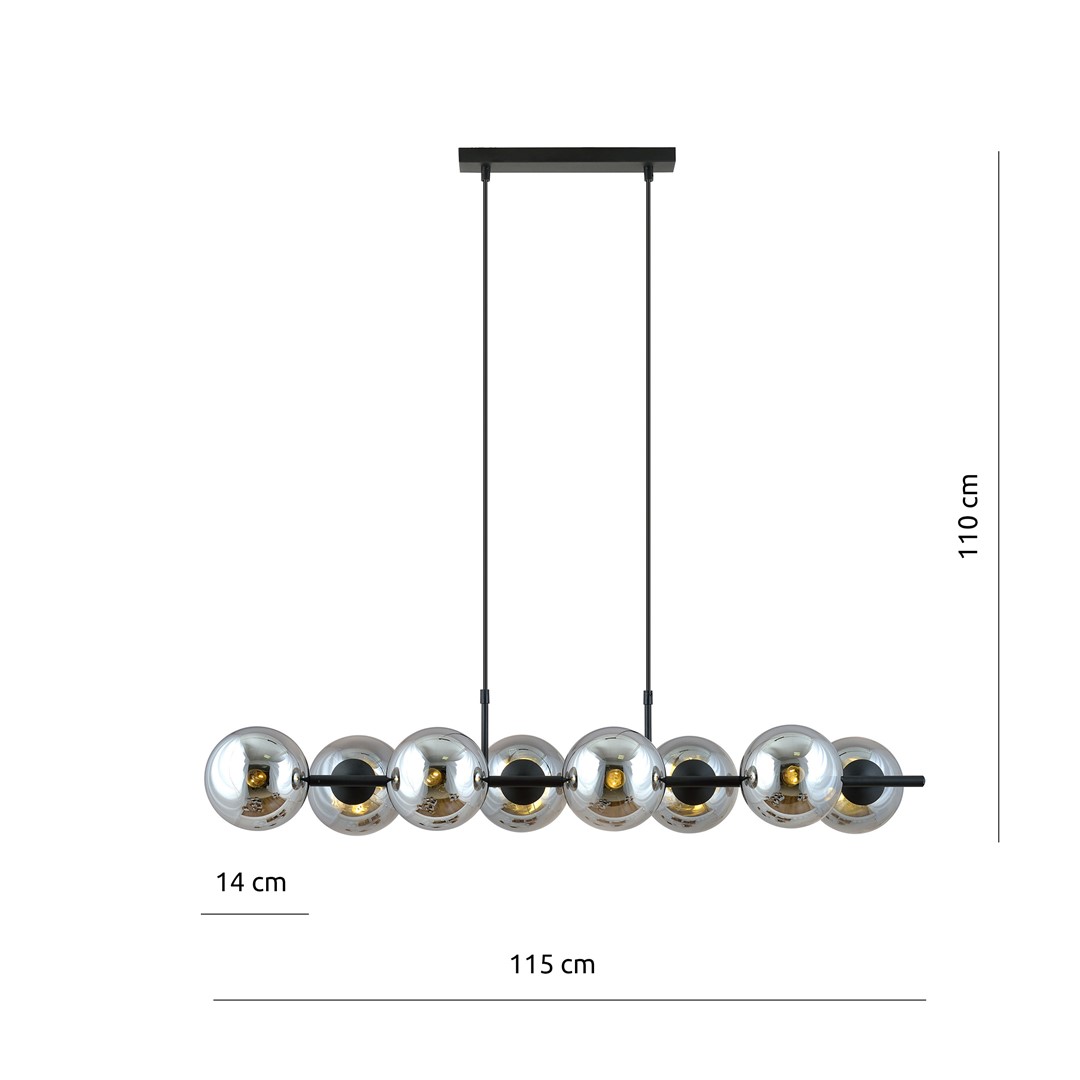 Hanglamp Fiebone Zwart Ø14 cm - Afbeelding 11