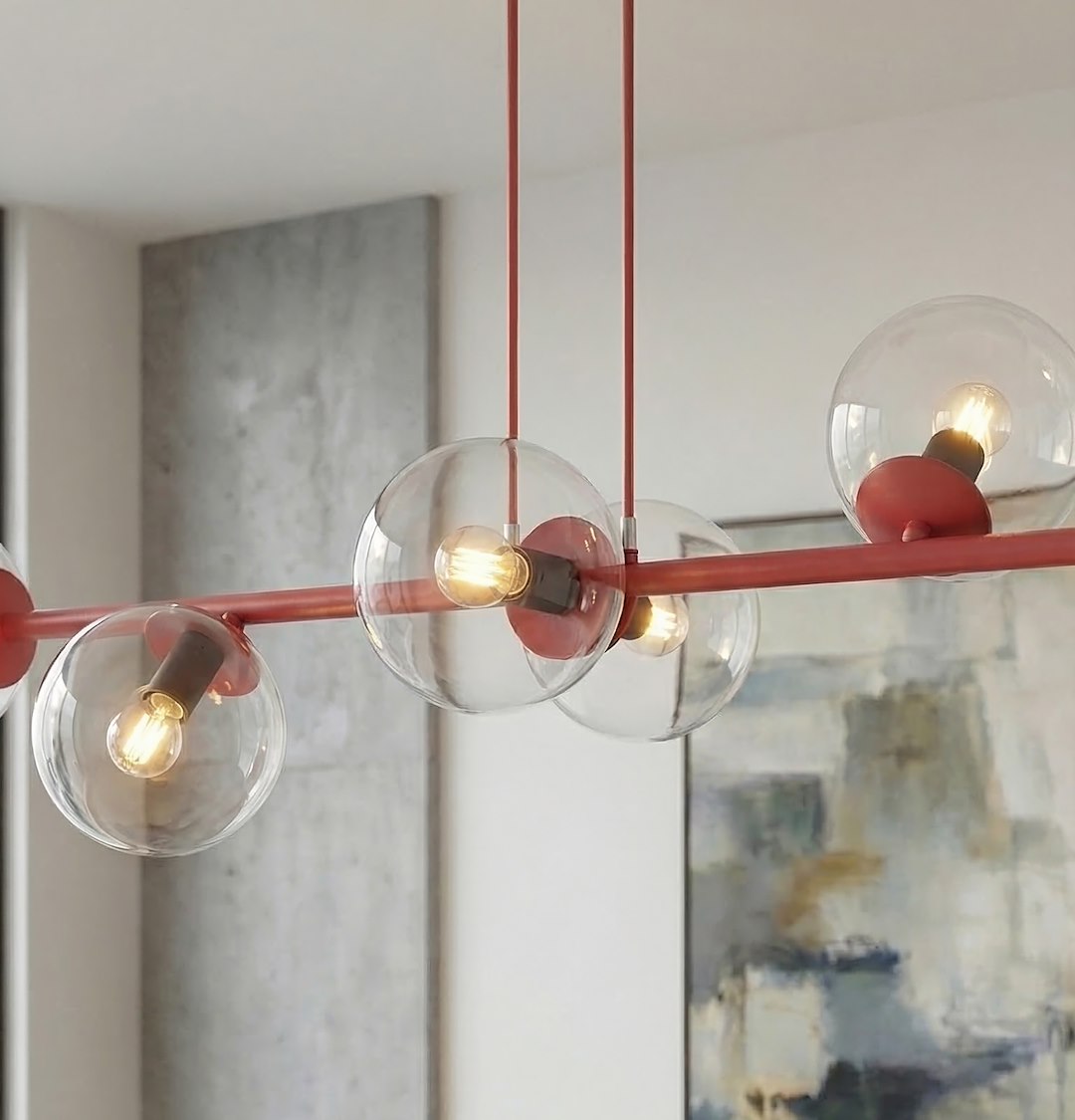 Hanglamp Treilvond Bordeaux Ø14 cm - Afbeelding 3