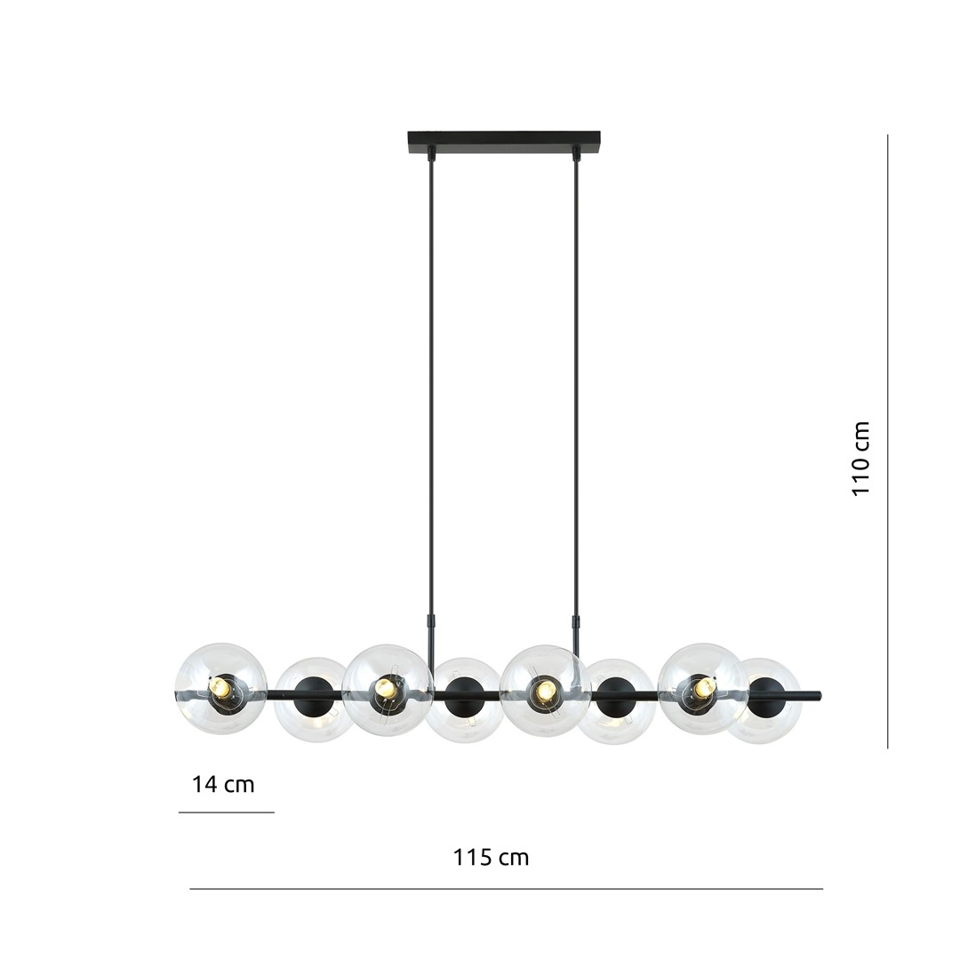Hanglamp Hordek Zwart Ø14 cm - Afbeelding 4