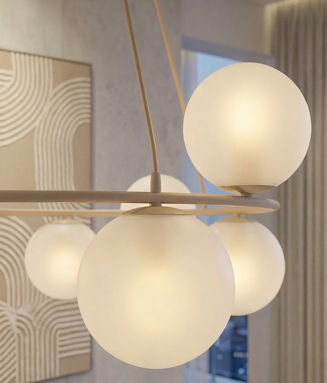 Hanglamp Geenio Beige Ø14 cm - Afbeelding 4