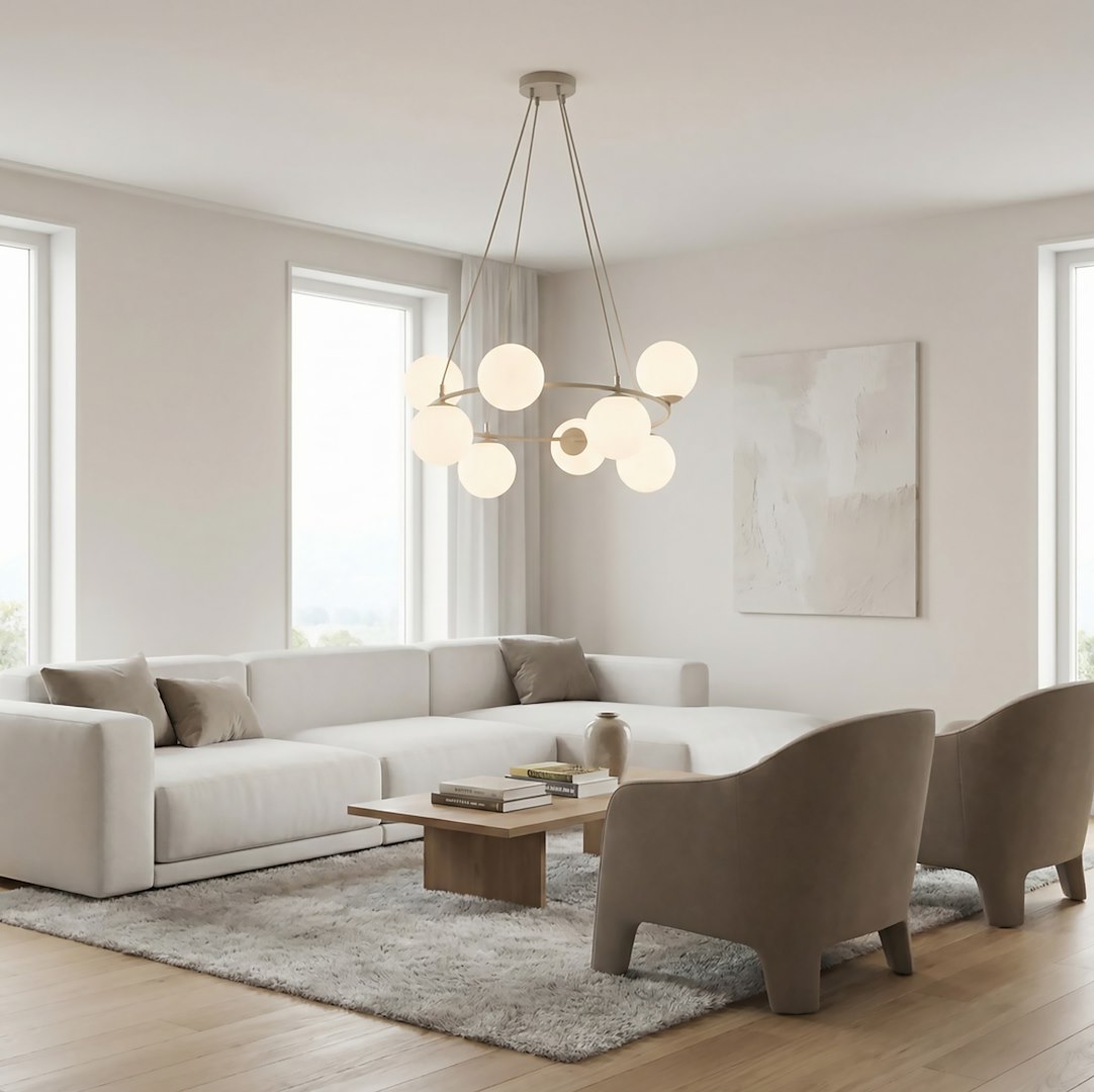 Hanglamp Geenio Beige Ø14 cm - Afbeelding 5