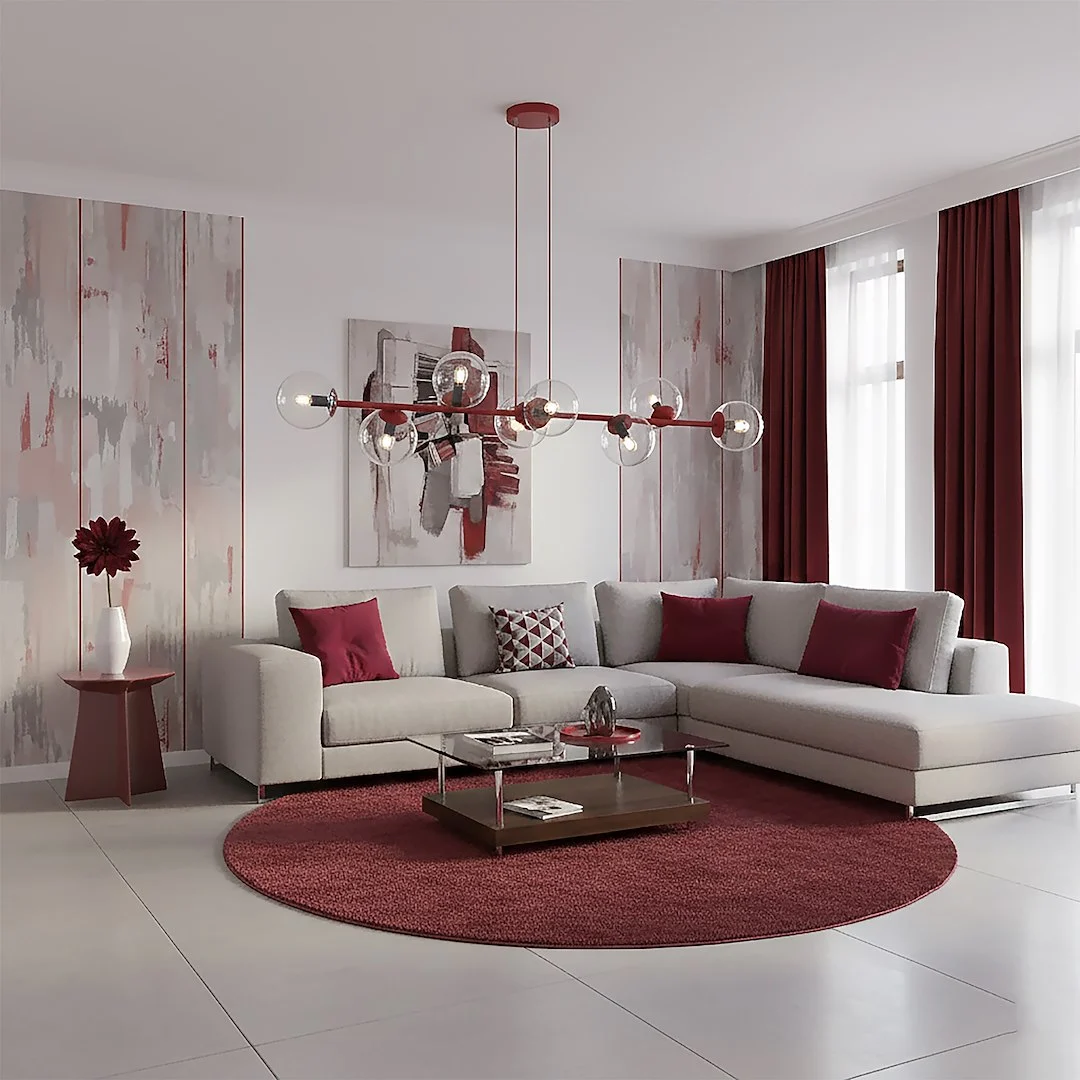 Hanglamp Treilvond Bordeaux Ø14 cm - Afbeelding 5