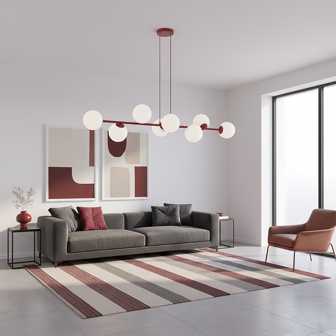 Hanglamp Mirna Bordeaux Ø14 cm - Afbeelding 6