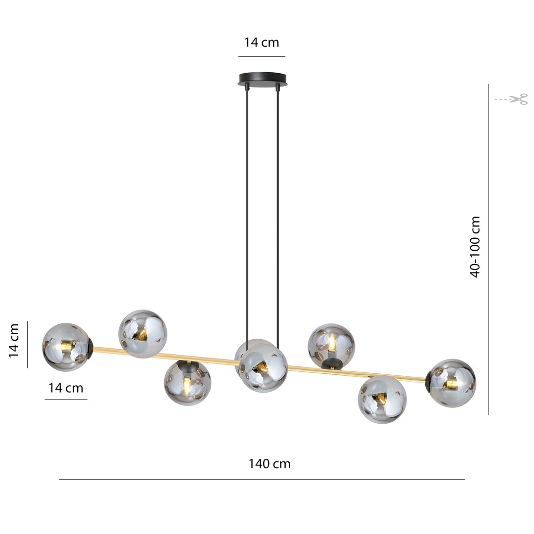 Hanglamp Launsy Zwart Ø14 cm - Afbeelding 8