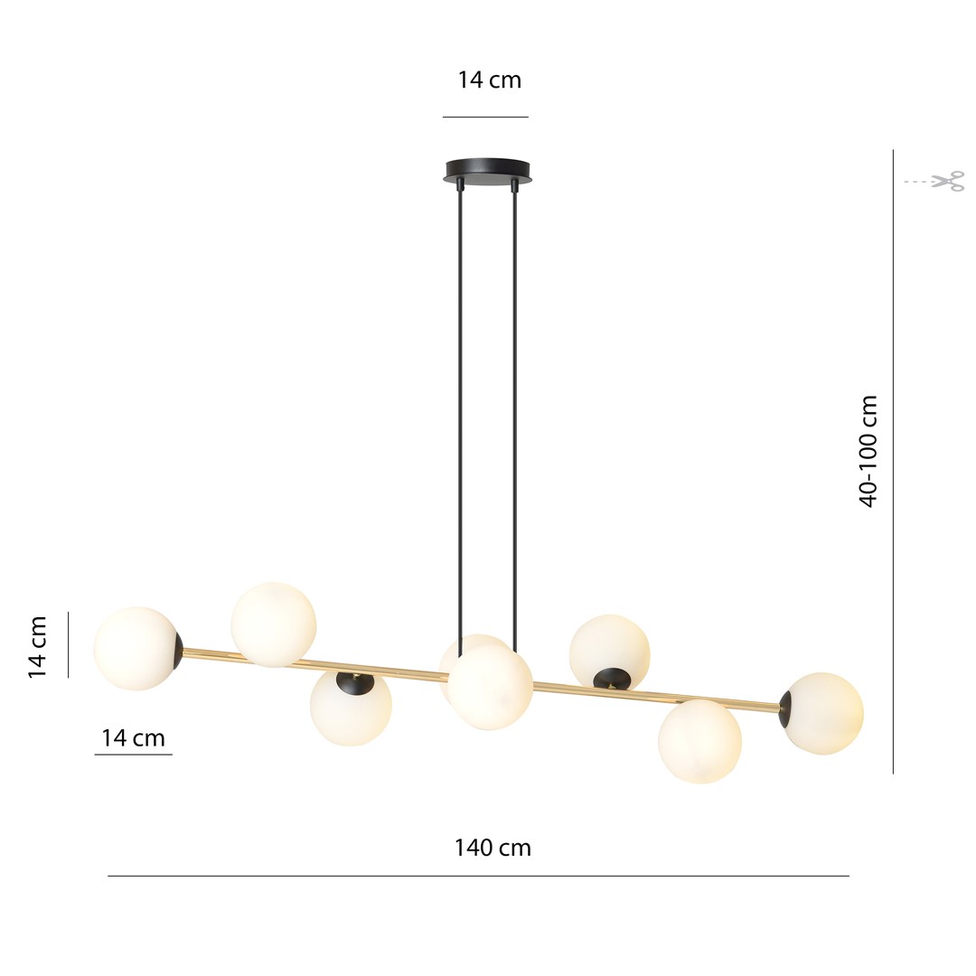 Hanglamp Paldi Zwart Ø14 cm - Afbeelding 9
