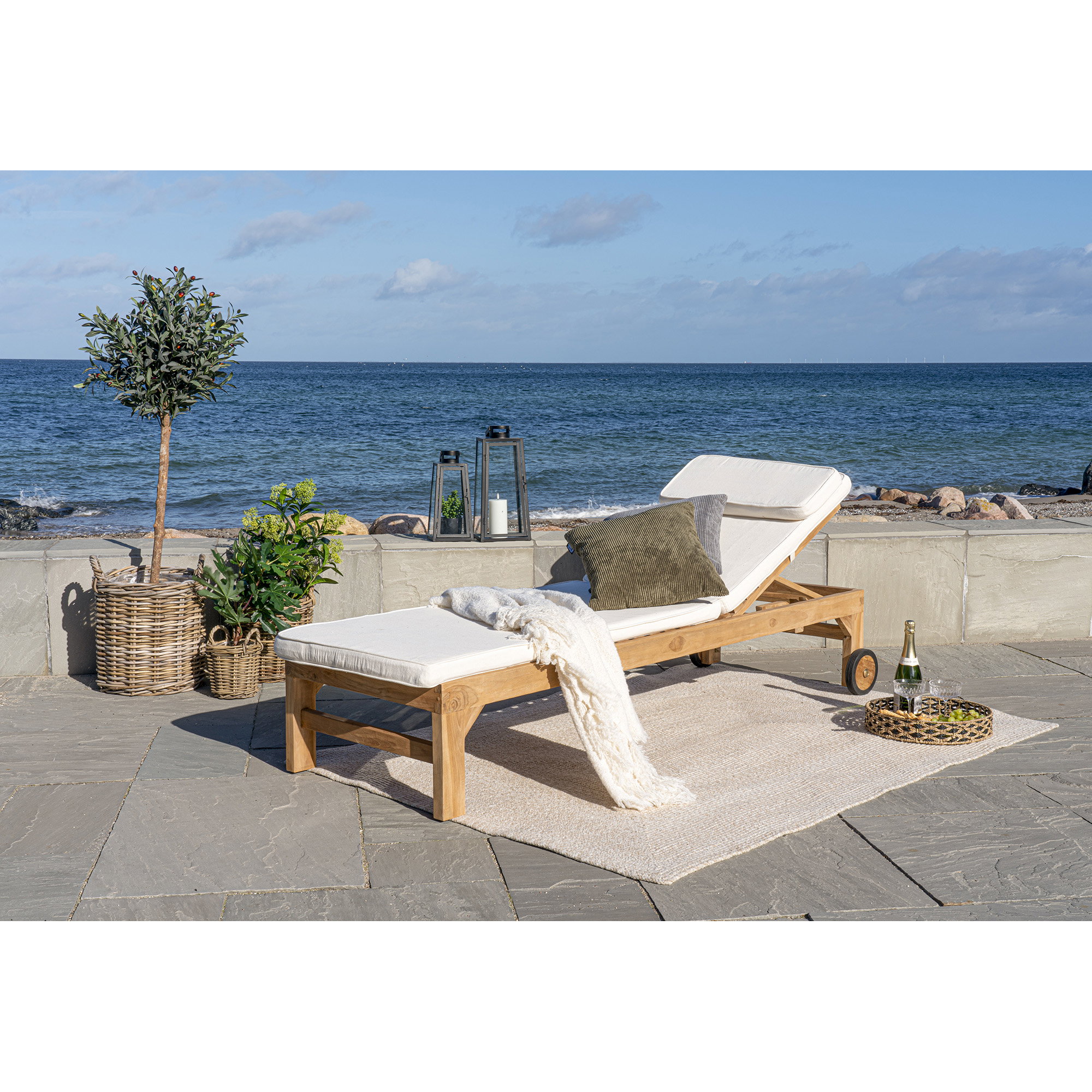 Kussen Melano Wit 200x62 cm - Afbeelding 5