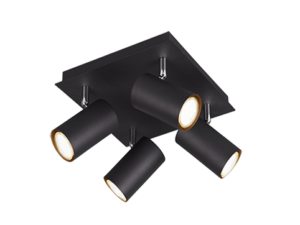 Spot Giemond Mat Zwart - Set van 3